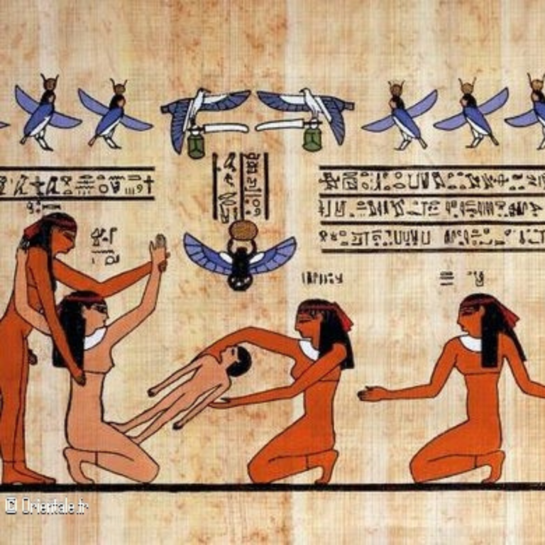 L’ACCOUCHEMENT EN ÉGYPTE ANTIQUE.