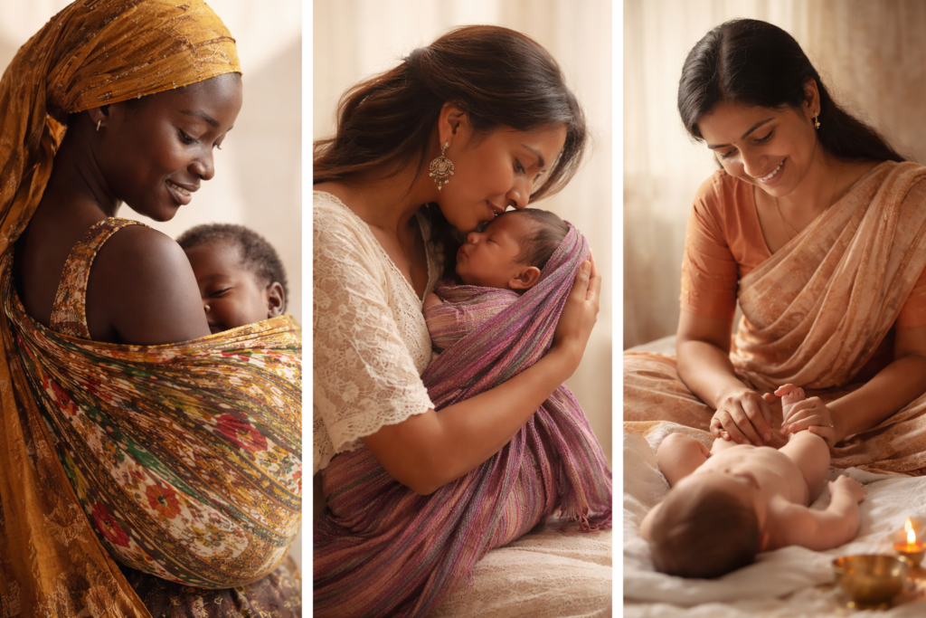 Maternage et lien mère bébé à travers le monde